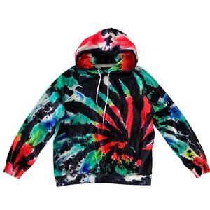 Efan Hoodie Large Tie Dye Oversized Streetwear Festival Y2K Athleisure
